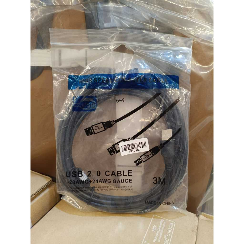 Kabel Printer USB 2.0 Panjang 3 Meter