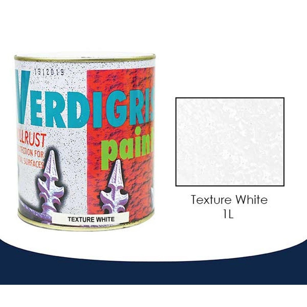 Verdigris Texture WHITE - Cat Tekstur untuk Besi 1L