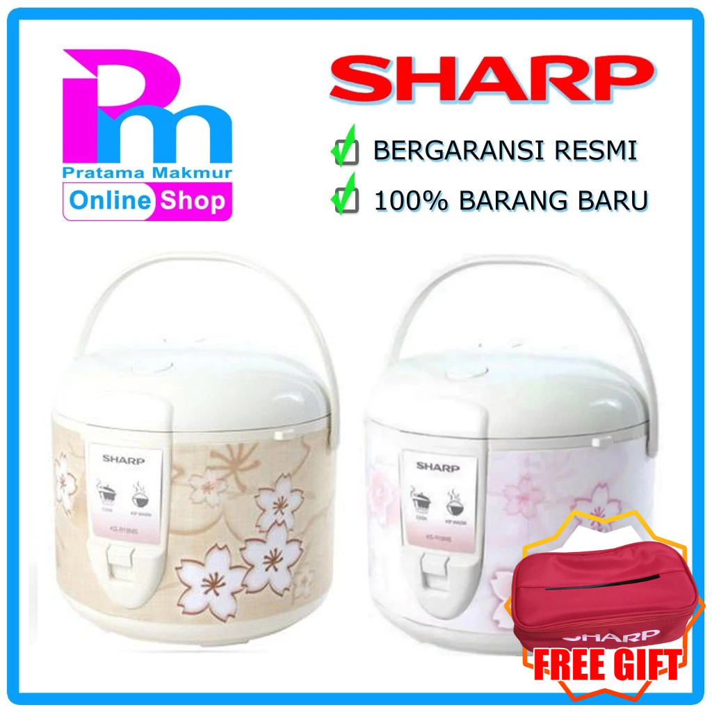 Rice Cooker SHARP 1.8 Liter KS-R18MS-PK / KS-R18MS-BR