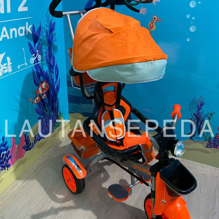 (TERMURAH) Tricycle pacific 9951 sepeda anak roda tiga kereta dorong anak bayi balita dorongan anak 