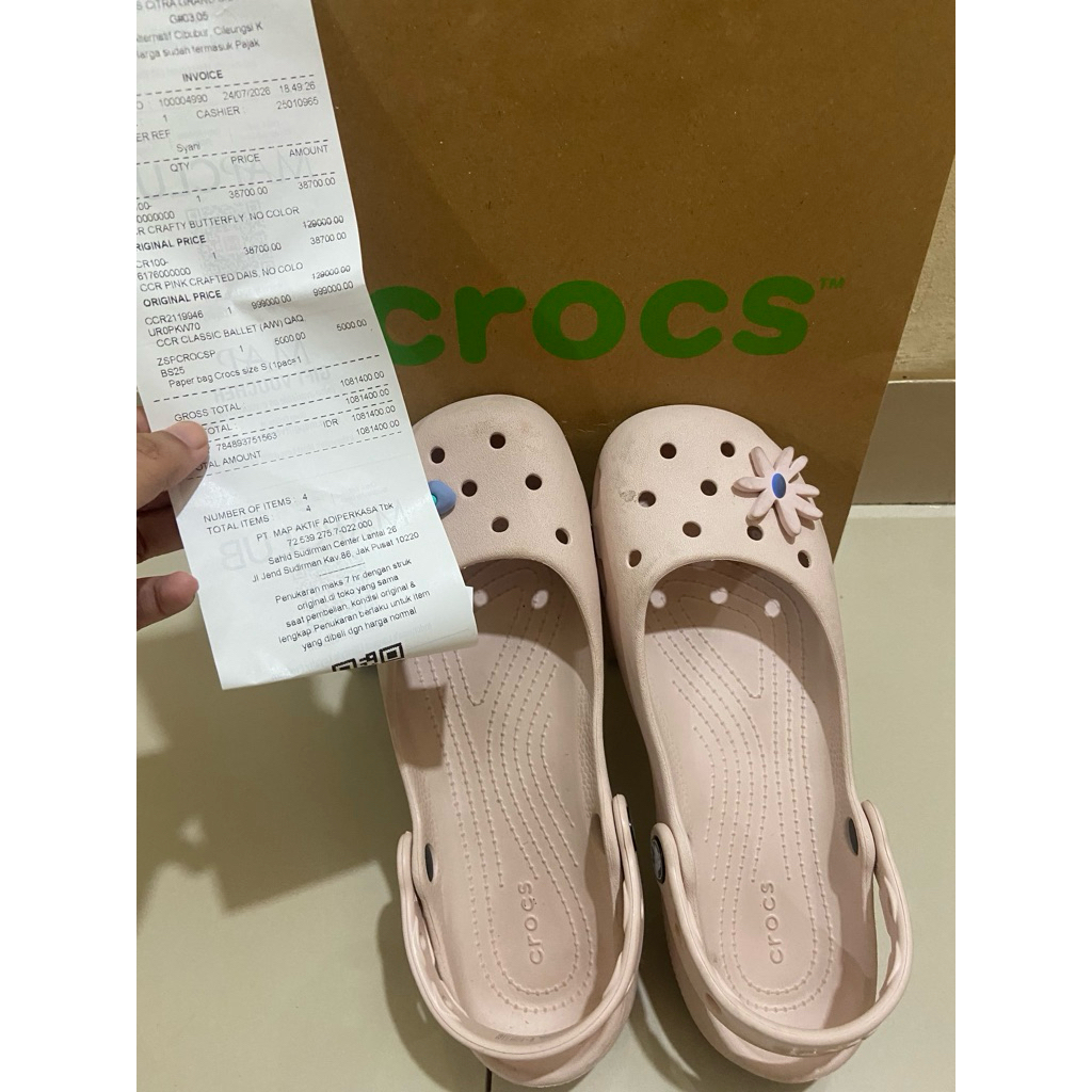 crocs wanita original preloved