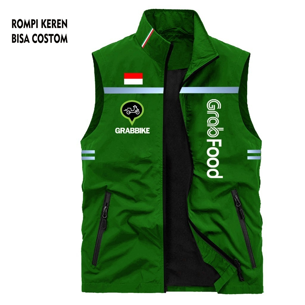 Rompi Grab Driver Custom Logo Komunitas Ojol
