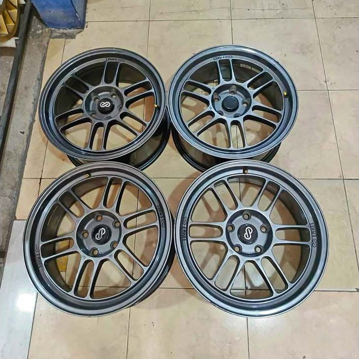 VELG MOBIL BEKAS ENKEI RPF R17X8 H5X114 ET35 COCOK BUAT INNOVA HRV CRV XPANDER ALMAZ RUSH TERIOS