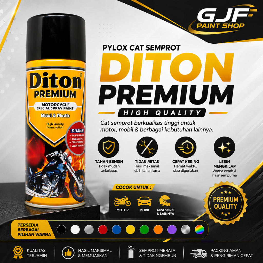 Pylox Cat Semprot Diton Premium Diton Dashboard Grey DC 9805 400ml