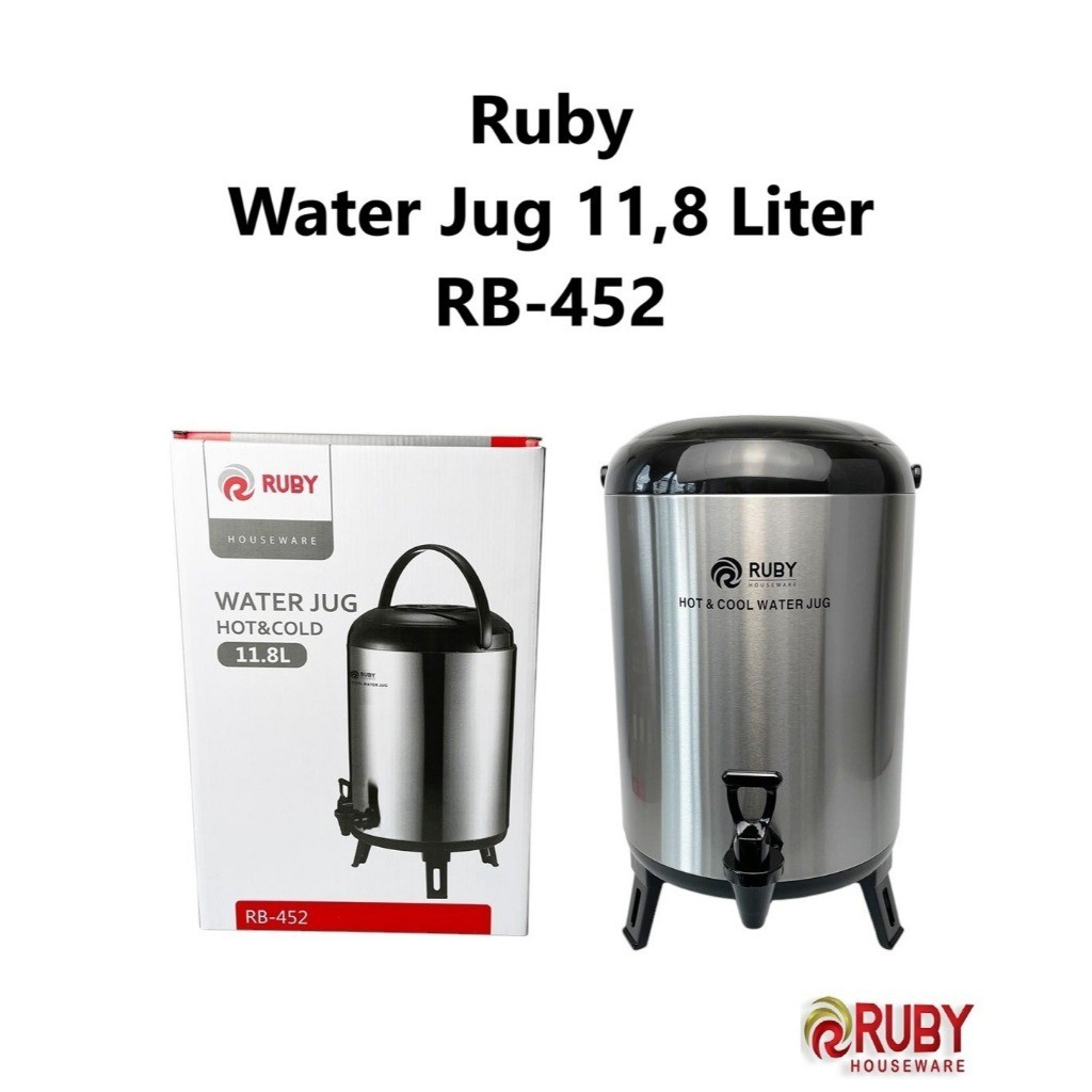 Ruby Water Jug 11,8 Liter 1 Kran Dispenser RB-452 Termos Air Panas Dingin