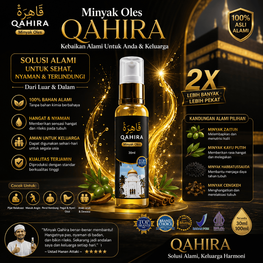 Minyak Qahira Habbatussauda Asli 100% Original Minyak Gosok Qahira Minyak Oles Penyembuh Penyakit Ha