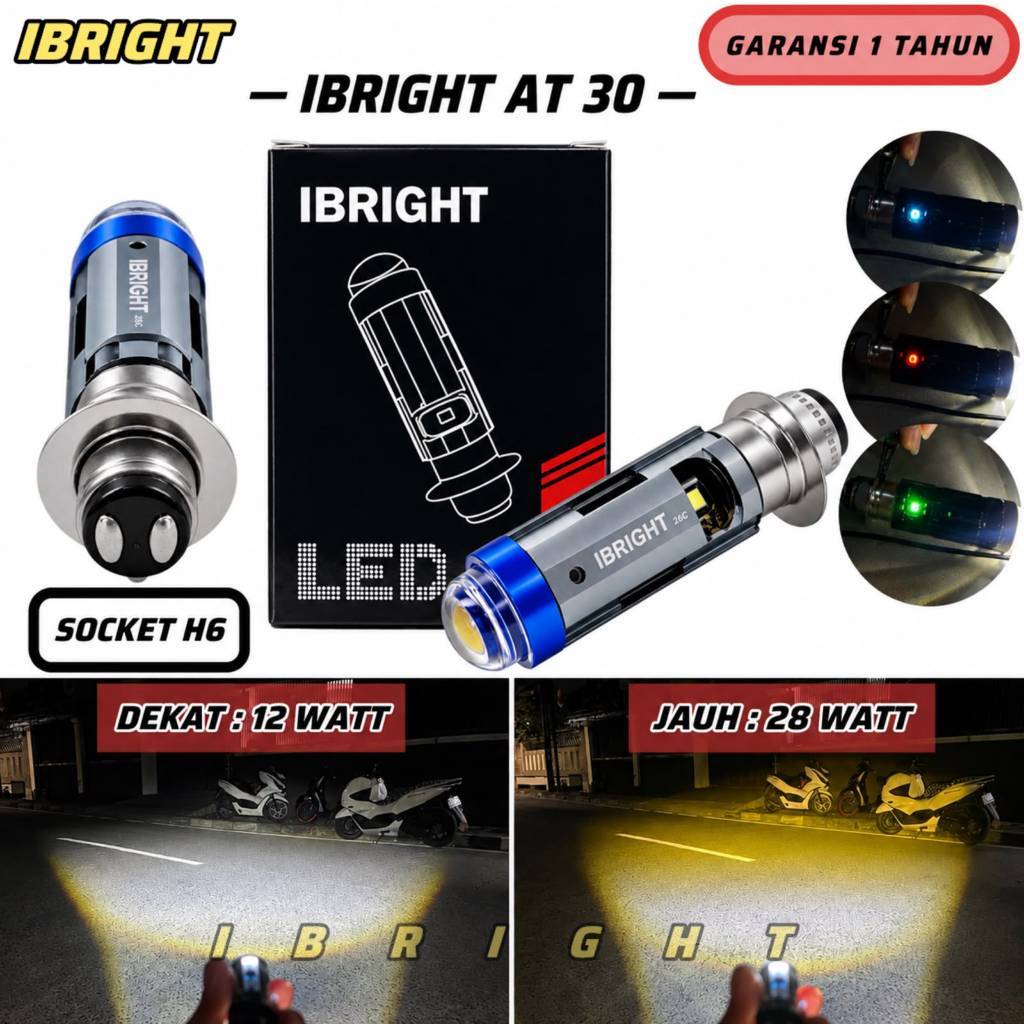 IBRIGHT AT 30 - Lampu Utama H6 Led