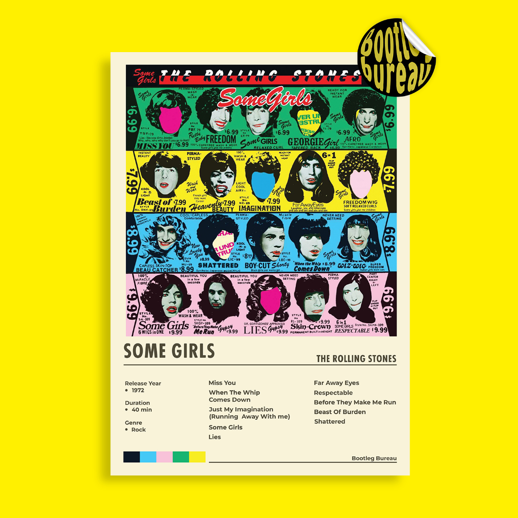 Poster Cover Album The Rolling Stones - Some Girls