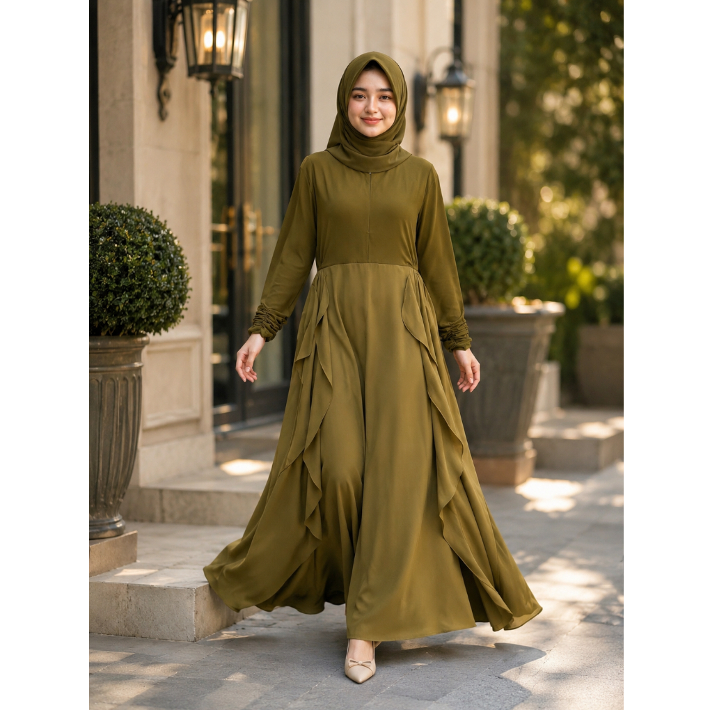 Daffi Hijab - Gamis Semesta Series - Dress Gamis Dewasa Ceruty Premium
