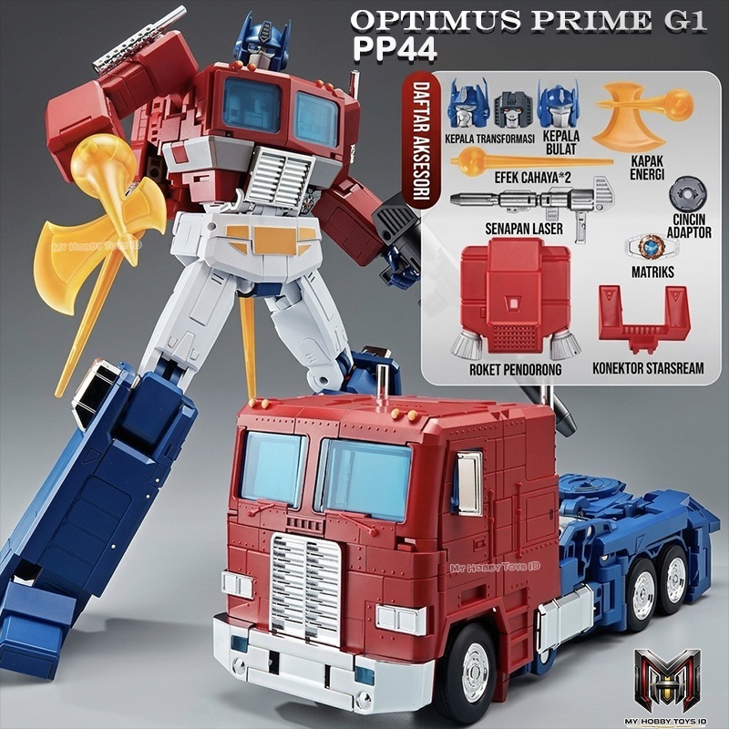 Action Figure Optimus Prime Transformers G1 KO Takara Tomy MP-44 Size 30Cm