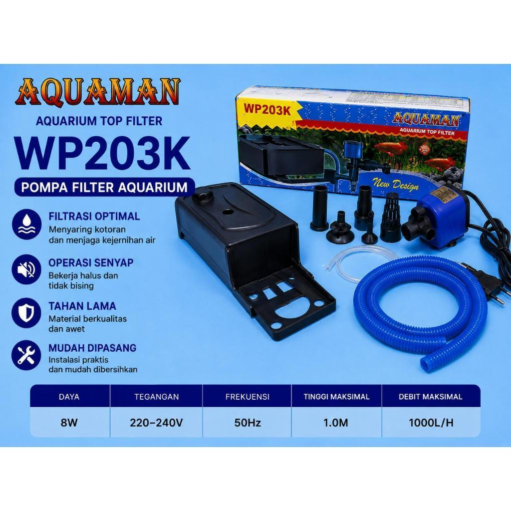 AQUAMAN WP203K Aquarium Top Filter