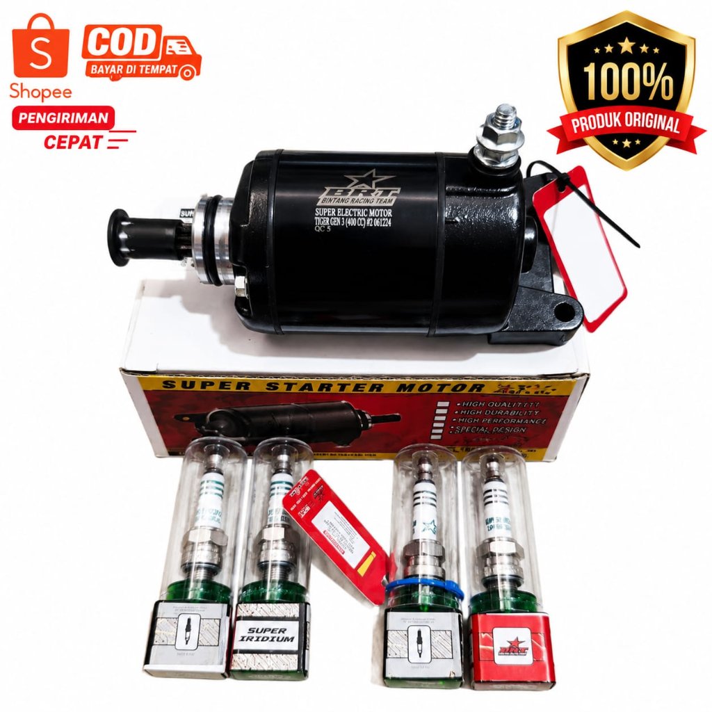 BRT Dinamo Starter Bore Up Tiger 400CC Gratis Busi Iridium Original BRT