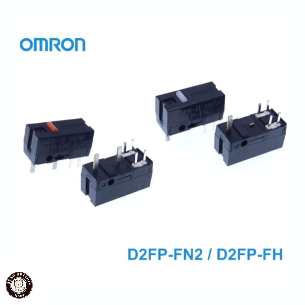 Omron D2FP-FN2 - D2FP-FH Optical Micro Switch Mouse - Tombol Klik 6 Pin