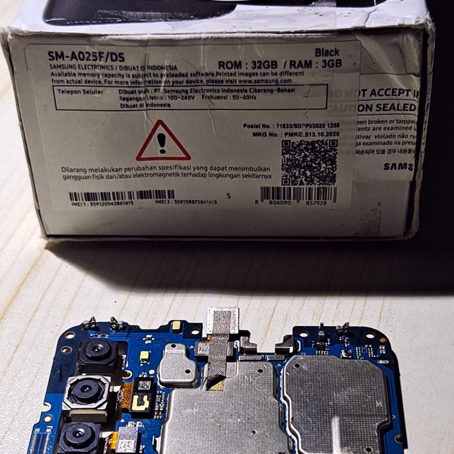 Mesin Samsung A02S 3/32 GB II Ngga Tau Nyala/Mati II Bonus Dus BOX