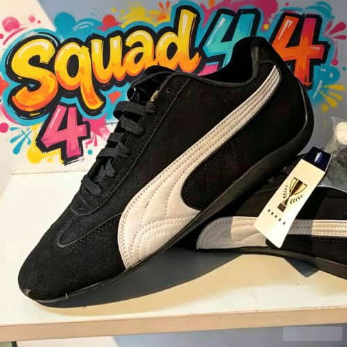 Sepatu Sneakers Puma Speedcat OG Desain Elegan Warna Hitam Putih