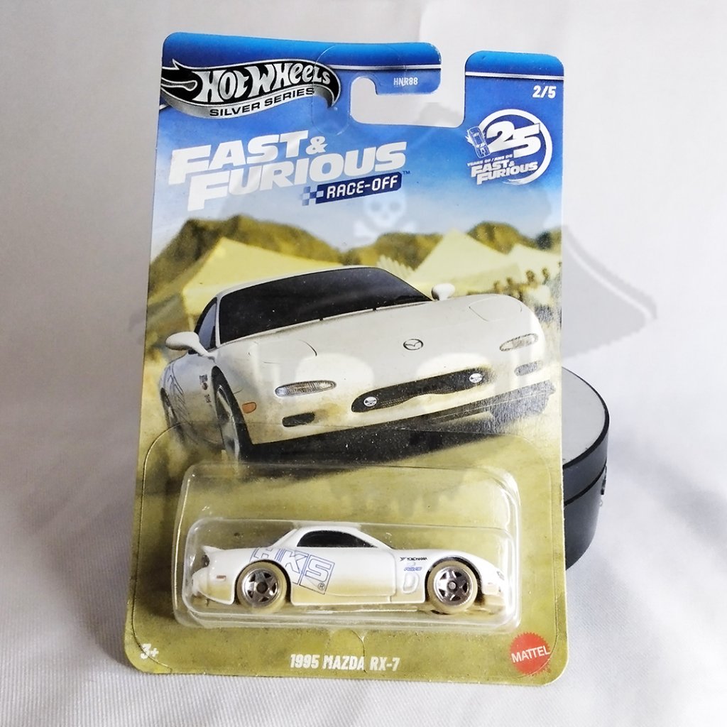 DIECAST HOTWHEELS SPECIAL CARD 1995 MAZDA RX-7, HOTWHEELS FAST & FURIOUS MAZDA RX-7