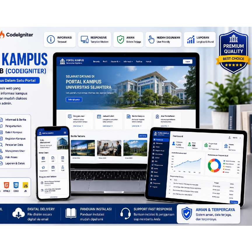 Aplikasi Portal Kampus Berbasis Web CodeIgniter | Source Code Sistem Informasi Akademik & Kampusz 32
