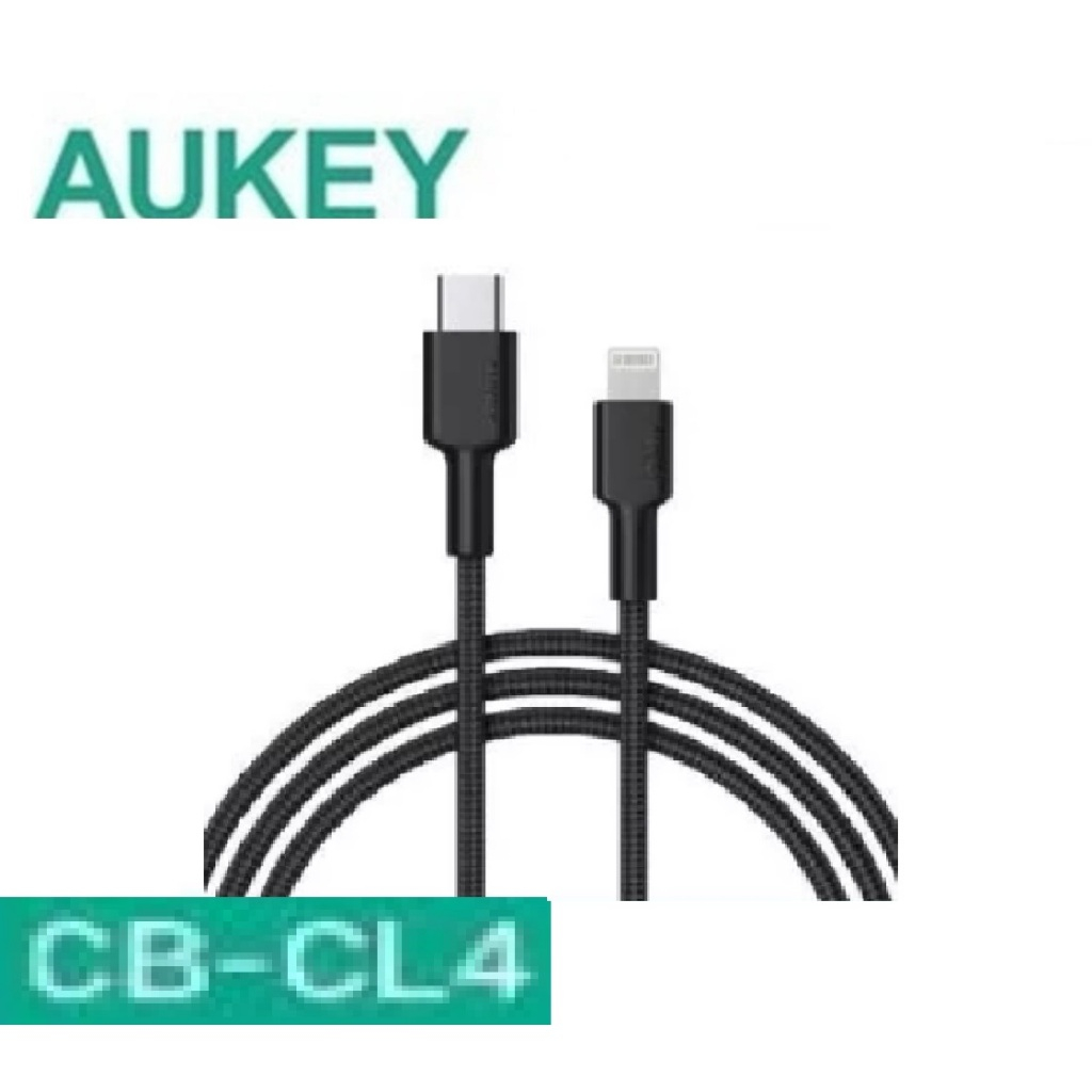 AUKEY Cable Braided Nylon Type C to Lightning