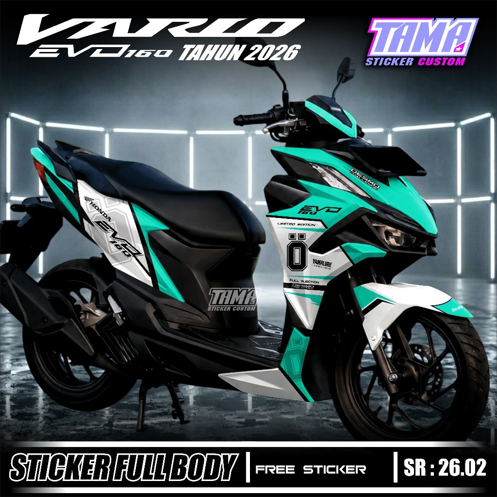 Terbaru COD Decal Sticker Full Body Motor Honda Vario EVO 160 Tahun 2026 Anti Luntur Sticker Full Bo