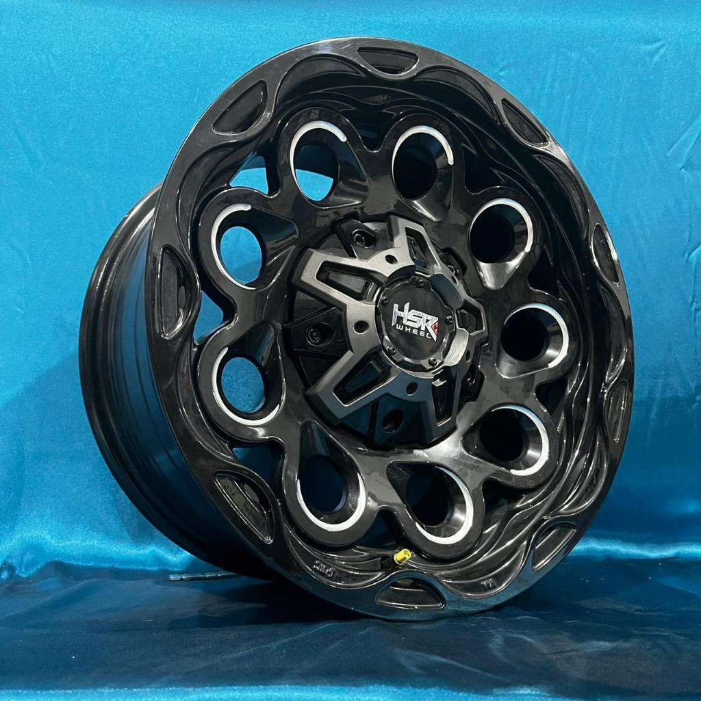 Velg Offroad Buat Mobil Pajero R16X8 HSR Bajo Black