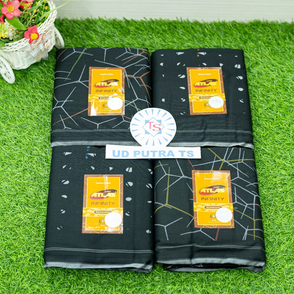 Sarung Atlas Infinity Batik dan Kembang - UD Putra TS Toserba