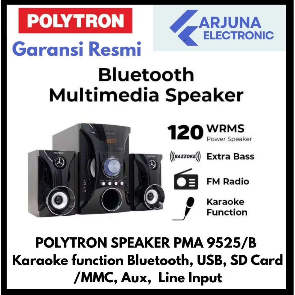 POLYTRON PMA 9525 B/ PMA 9525/ B / PMA-9525 SPEAKER BLUETOOTH KA...