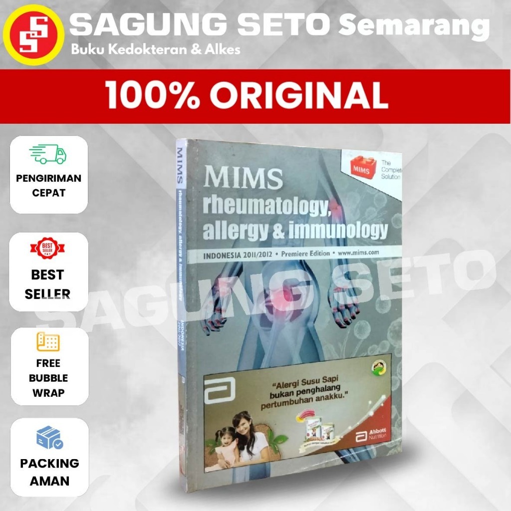 BUKU MIMS RHEUMATOLOGY, ALLERGY & IMMUNOLOGY INDONESIA 2011 / 2012 EDISI PREMIERE