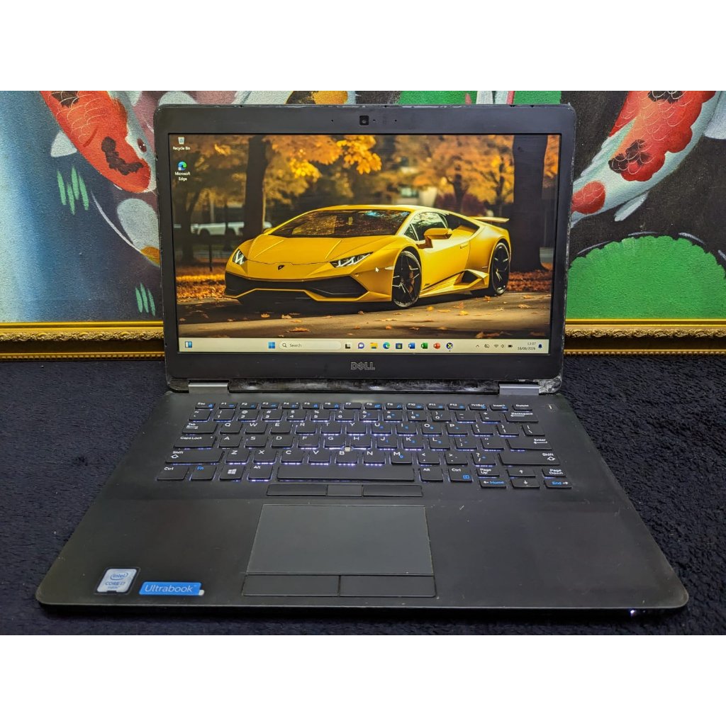 Laptop Dell Latitude E7470 Core i7 Gen 6 8/256 Backlit Siap Pakai