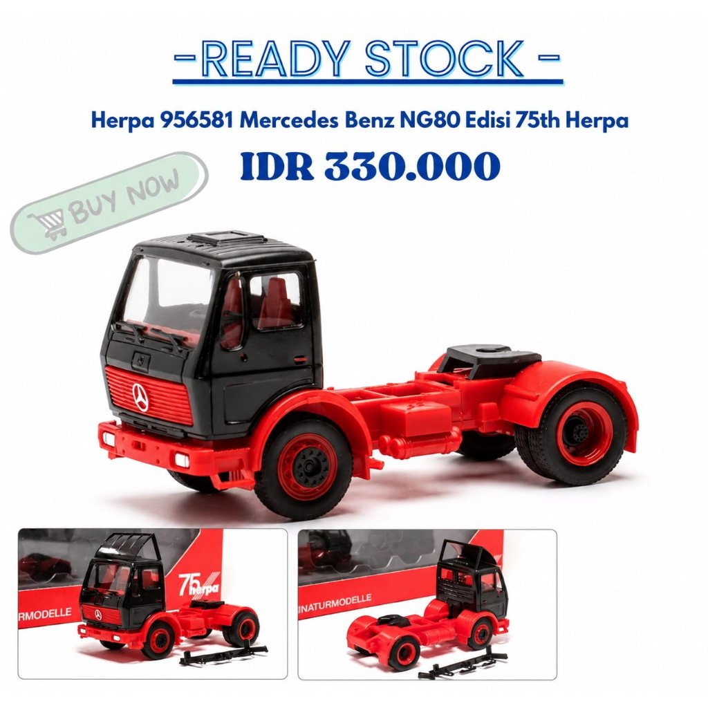 Herpa 956581  Mercedes Benz NG80 Edisi 75th Herpa 1/87