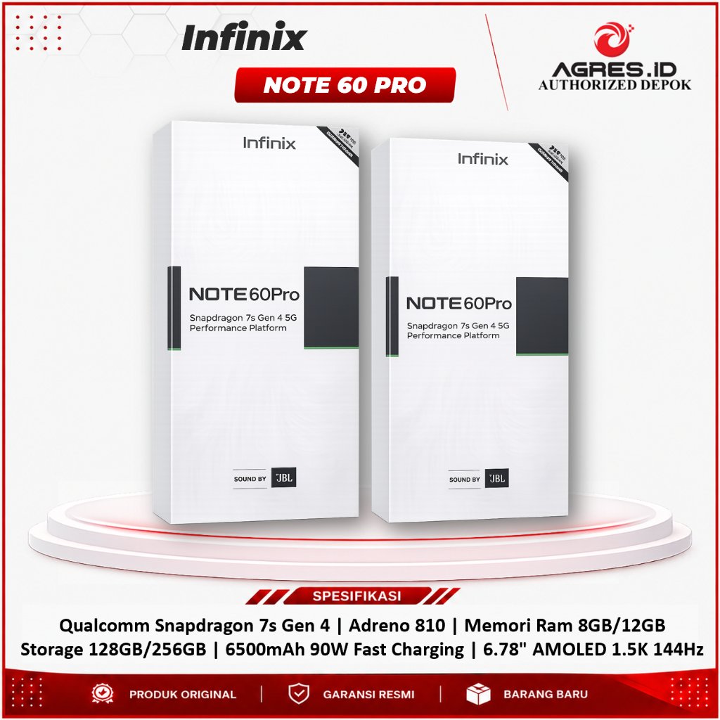 Infinix Note 60 Pro - 8GB 256GB | Snapdragon 7s Gen 4 | 6.78" AMOLED 1.5K 144Hz | 6500mAh 90W Charge