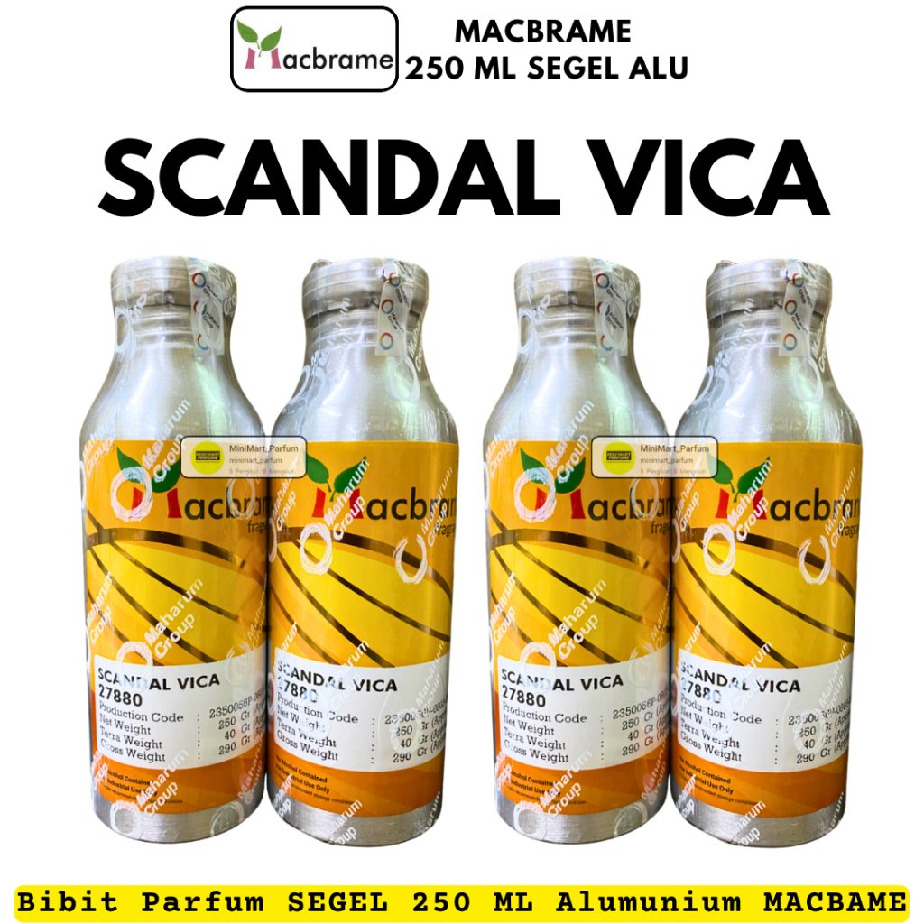 SCANDAL VICA ( Scandalous ) Bibit Parfum MACBRAME 250 ML SEGEL Alumunium