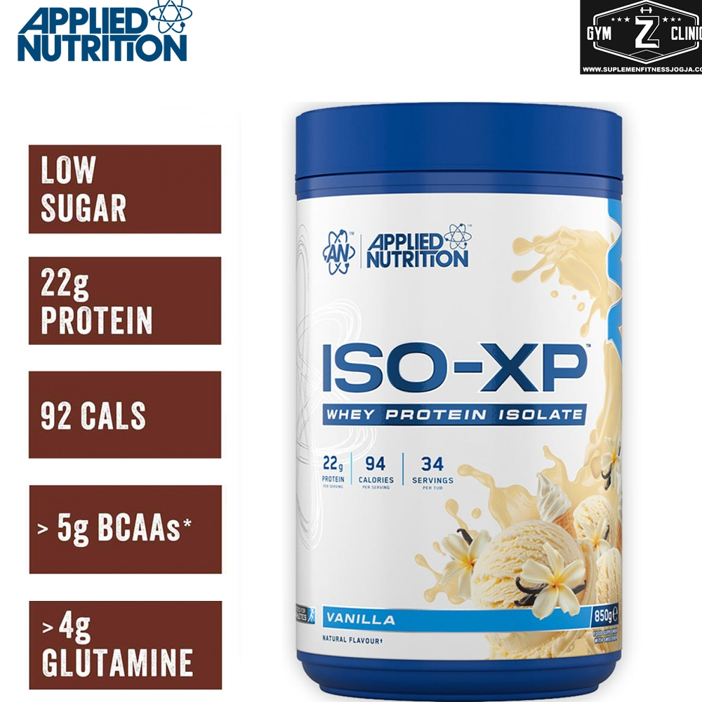 APPLIED NUTRITION ISO-XP Whey Protein Isolate 850g Rendah Karbo Rendah Lemak