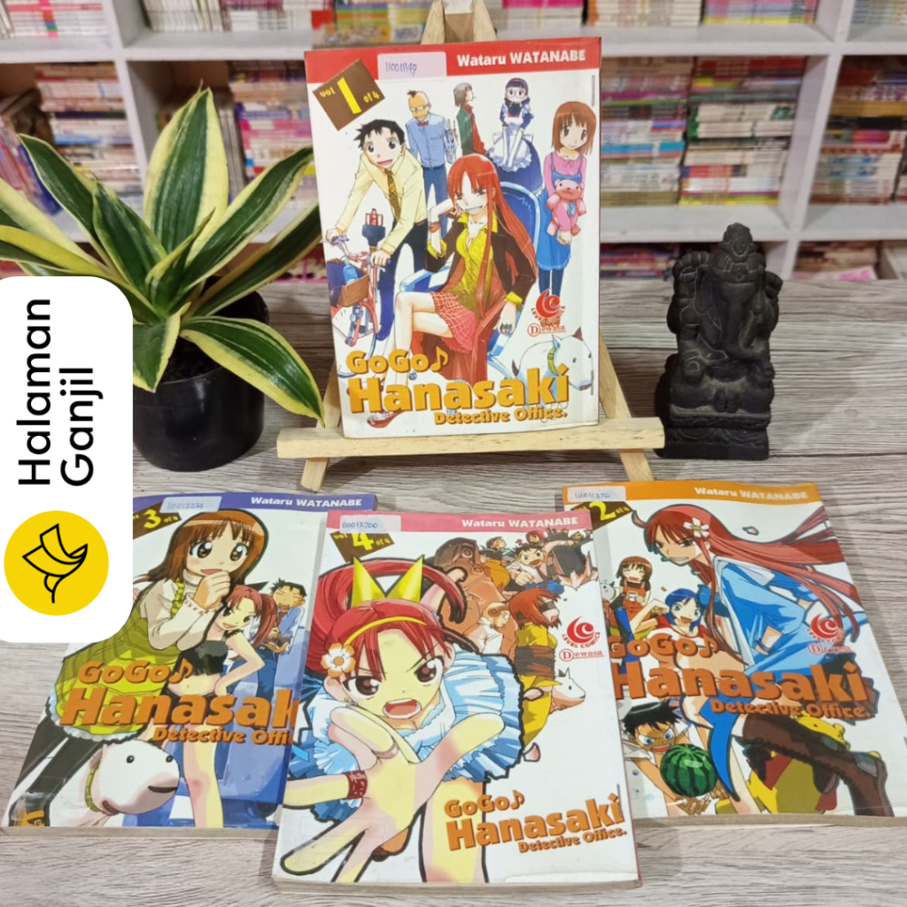 Komik Go Go Hanasaki : Detective Office 1-4 (Full Set) - Wataru Watanabe - Level Comics