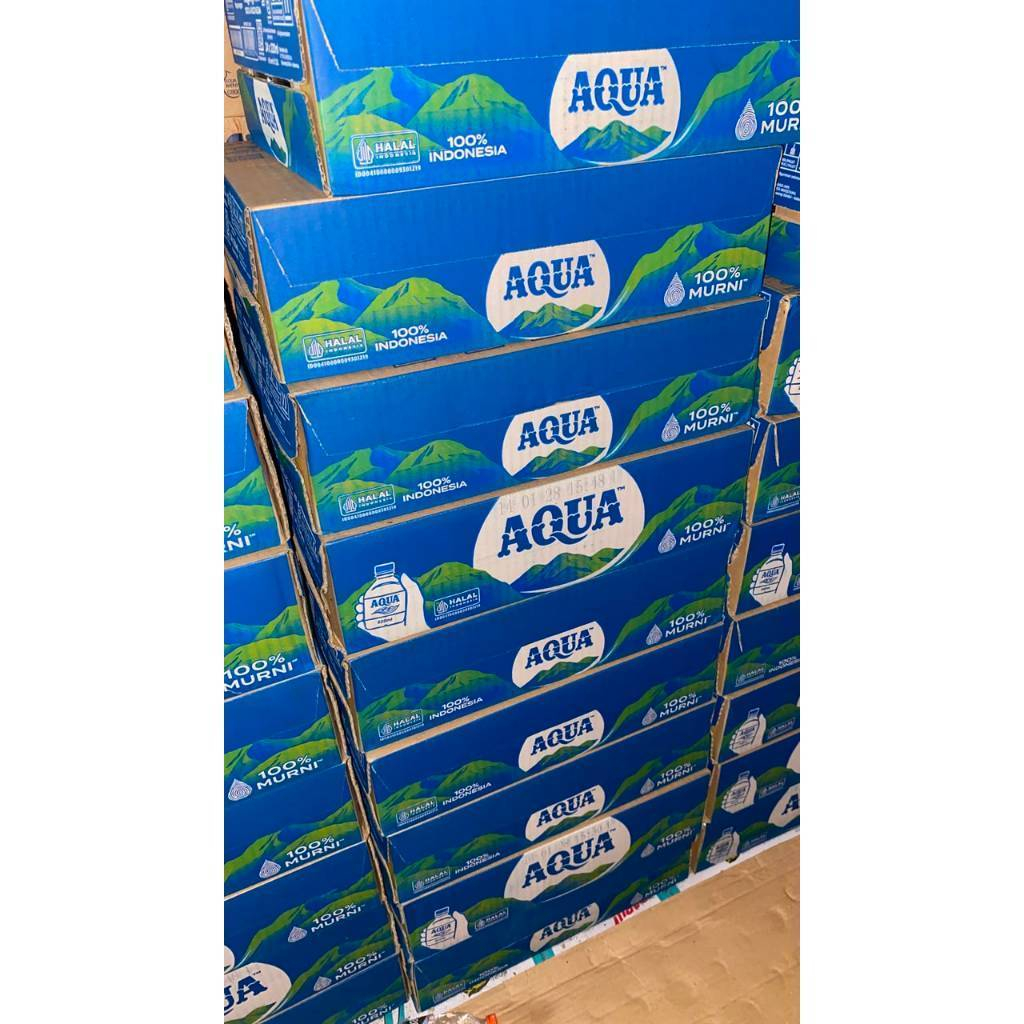 AQUA CUBE 220ml X 24 / AQUA Botol Mini 220ml x 24
