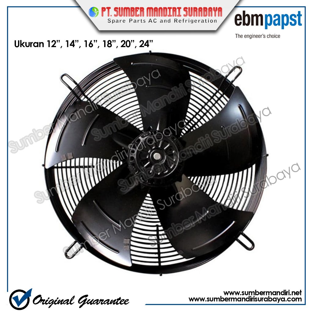 AXIAL FAN EBM 16'' - 3 PHASE (S4D400)