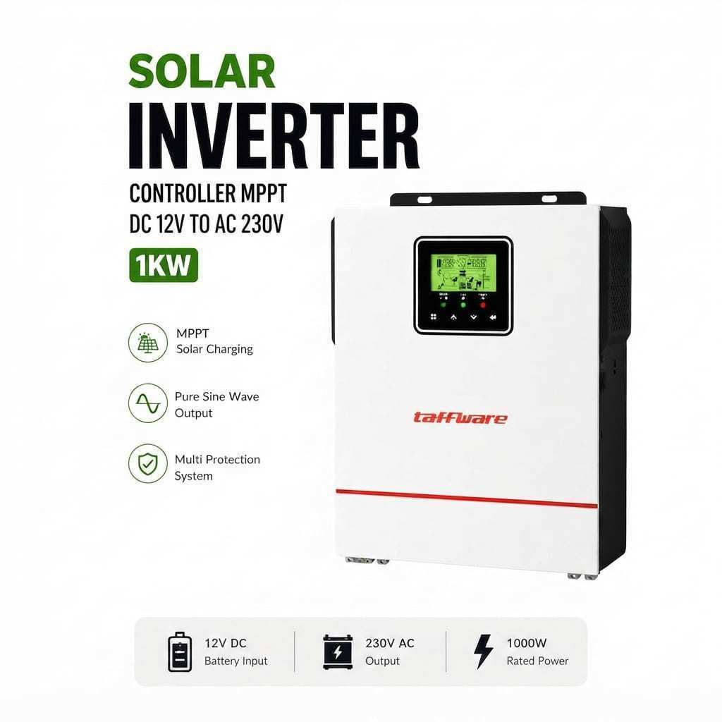 Solar Inverter Off-Grid 1KW 12V NMS-1000-12 - Hybrid Inverter MPPT Controller PLTS 1000W