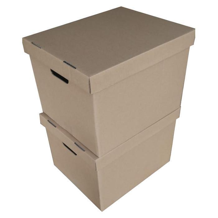 Kardus Double Wall 42x35x10cm Dus Kotak Arsip Model Tutup Terpisah Box Arsip Sebaguna Dus penyimpana