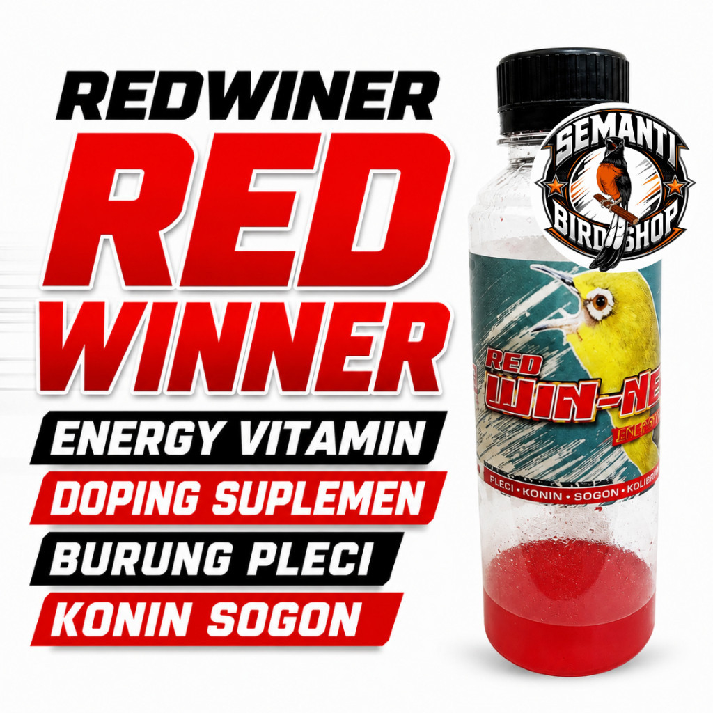 RED WIN-NER REDWINER RED WINNER ENERGY VITAMIN DOPING SUPLEMEN BURUNG PLECI KONIN SOGON