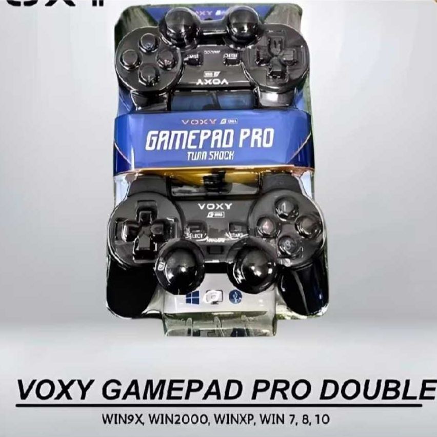 gamepad usb double getar hitam gamepad stik PC USB joystick PC LAPTOP GAMEPAD USB STIK PC