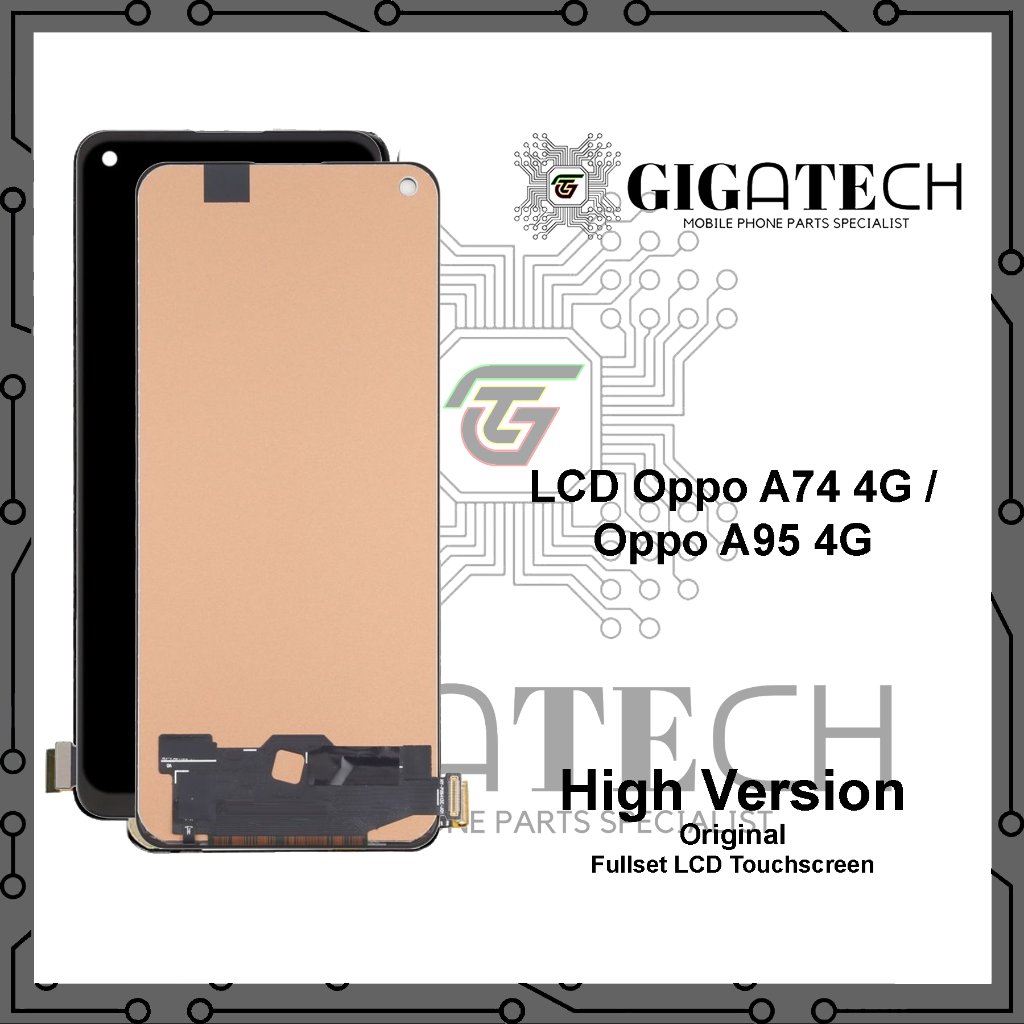 LCD Oppo A74 / A95 (4G) Non Fingerprint Original - Fullset Touchscreen