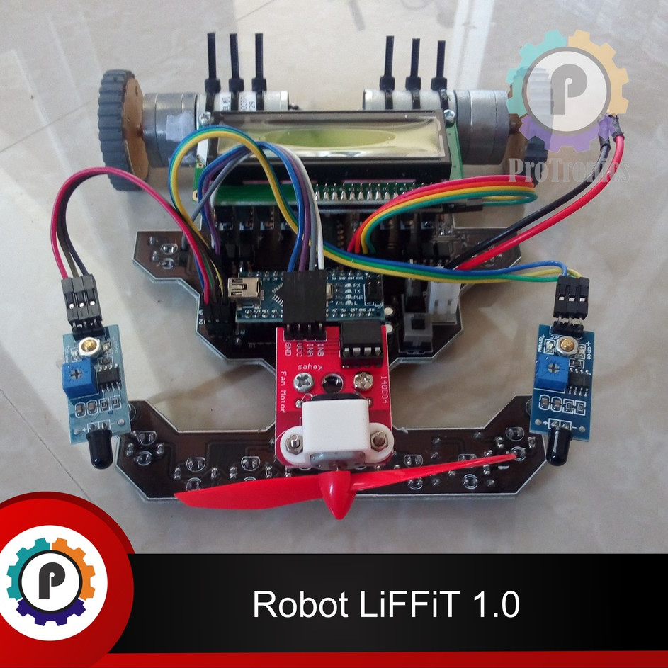Robot LiFFiT Line Follower Fire Fighting & Transporter Robot 3 in 1 Line Tracer Line Transporter