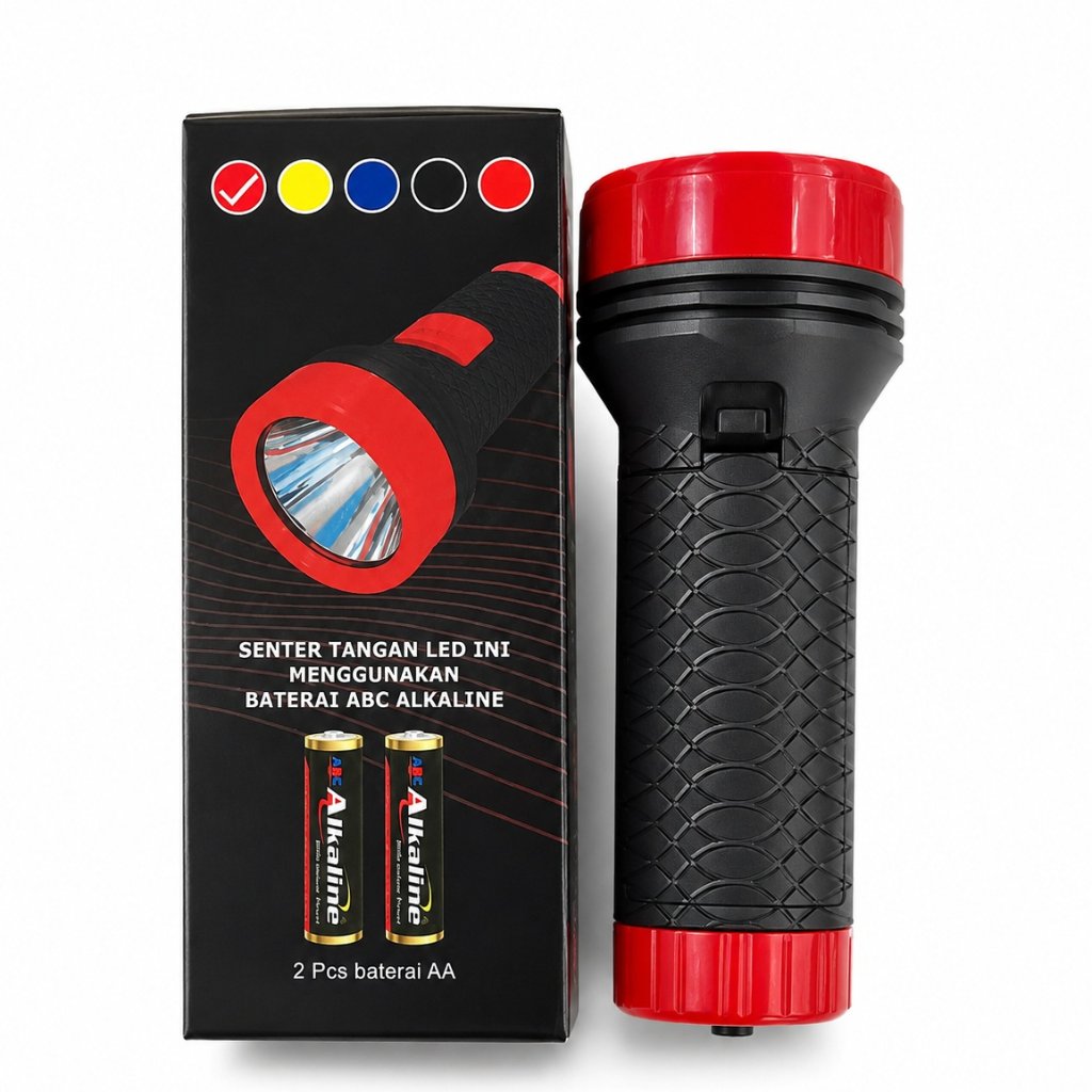 SENTER TANGAN ABC MURAH + BATERAI AA (A2)