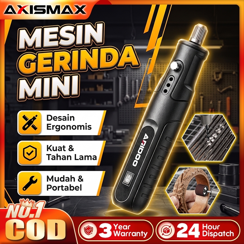 AXISMAX  Bor Mini bor mini listrik  Bor Mini Grinder Set Mesin Ukir Poles Gerinda Listrik Alat Ukir 