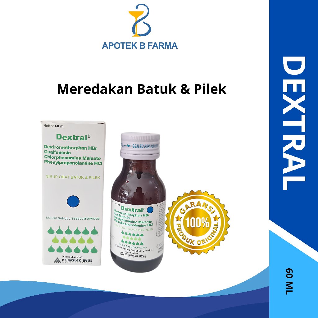Dextral Syrup 60ml Obat Batuk Original