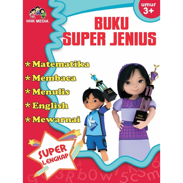 Buku Super Jenius 3th+ Happy Holy Kids - Alat Tulis Senang