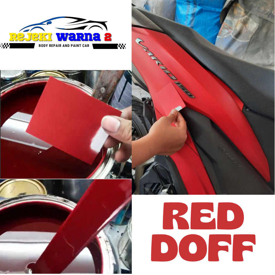 Cat PU merah doff/Red Matt