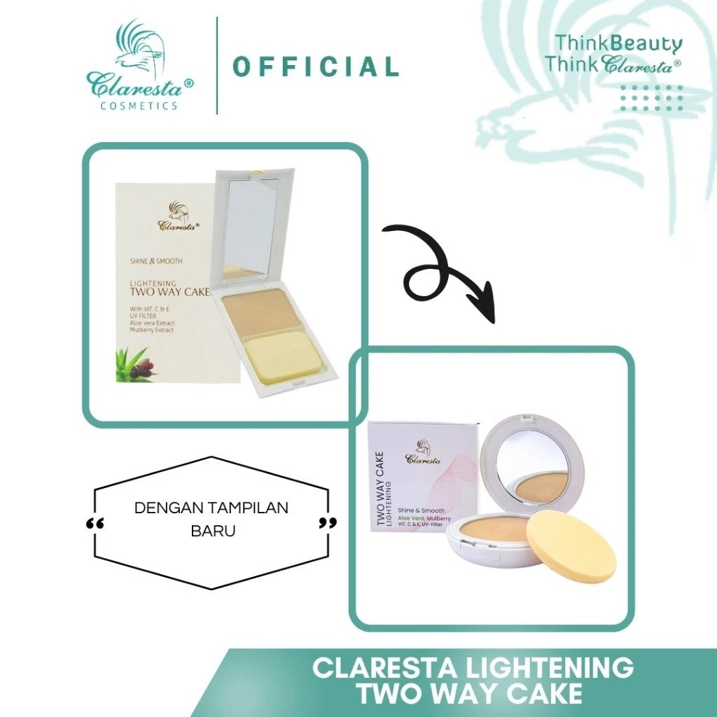 Claresta Lightening TWO WAY CAKE 12GRAM Yuri Kosmetik