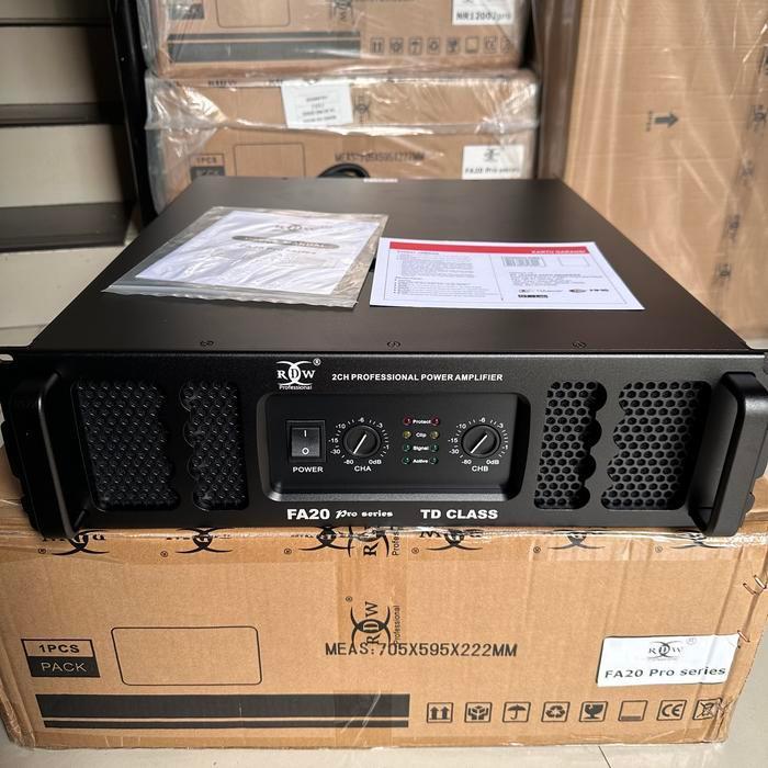 Power Ampli Amplifier RDW FA20 PRO FA20PRO FA 20PRO Original 2 Chanel Class TD 2x3000 Watt 3000 Watt