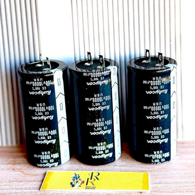 ELCO 10000UF 100V RUBYCON BIASA HITAM KAPASITOR
