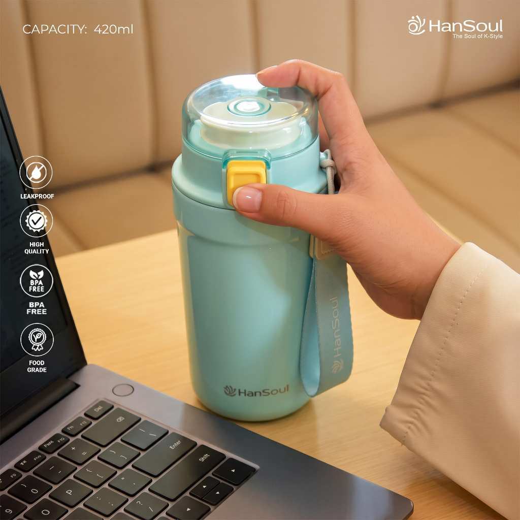 HanSoul Coffee Mug Ceramic 420 ML - HTC0047 - Tumbler Mug Kopi Ceramic Keramik Tahan Panas Dingin 12